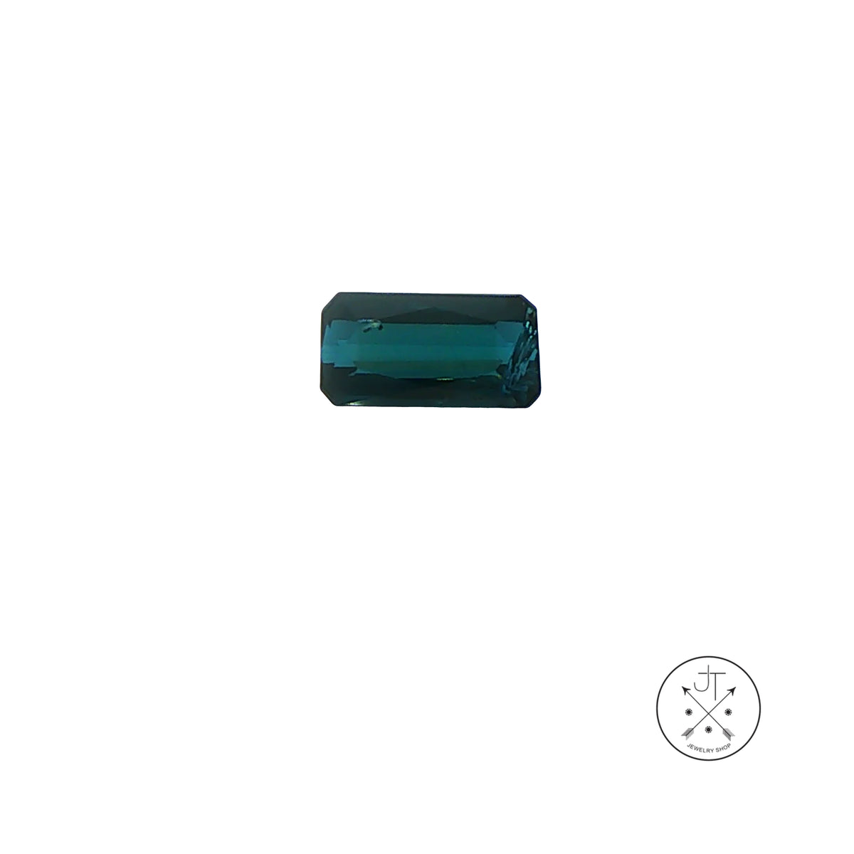 1.51 Carat Natural Indicolite Tourmaline 8.8 x 4.6 mm Emerald cut Gemstone Loose