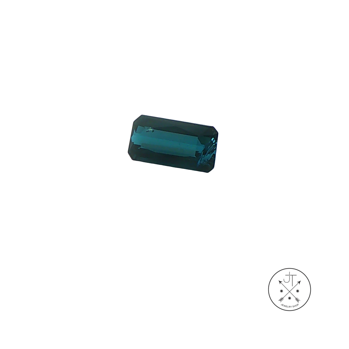 1.51 Carat Natural Indicolite Tourmaline 8.8 x 4.6 mm Emerald cut Gemstone Loose