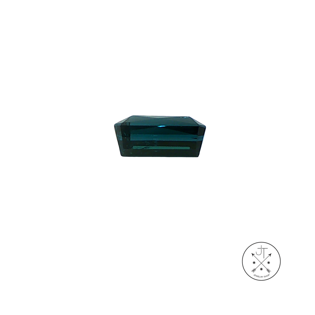 1.51 Carat Natural Indicolite Tourmaline 8.8 x 4.6 mm Emerald cut Gemstone Loose
