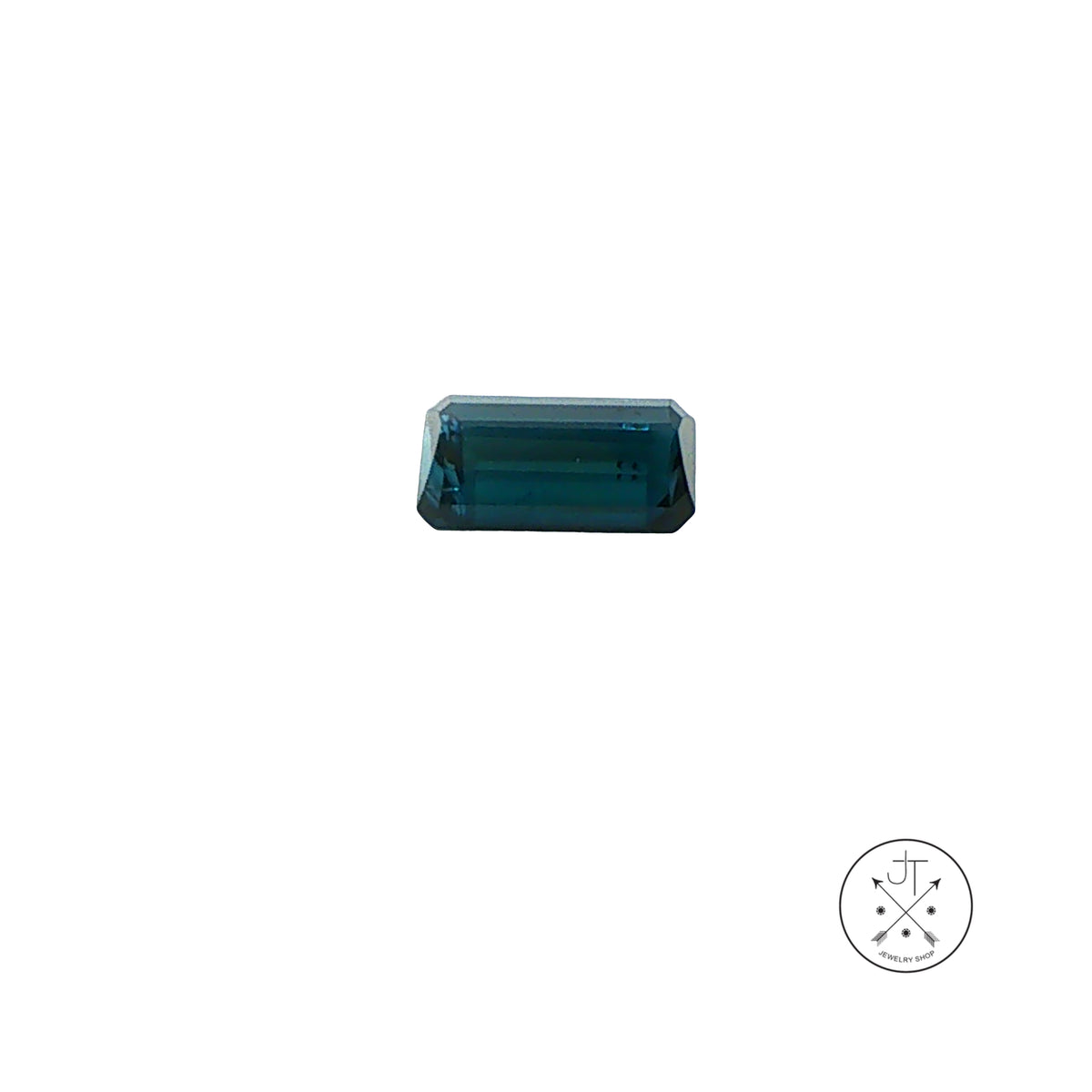 1.51 Carat Natural Indicolite Tourmaline 8.8 x 4.6 mm Emerald cut Gemstone Loose