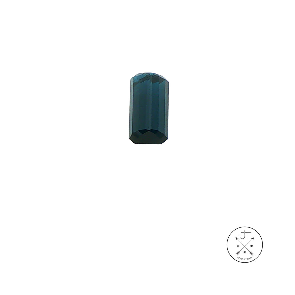 1.51 Carat Natural Indicolite Tourmaline 8.8 x 4.6 mm Emerald cut Gemstone Loose