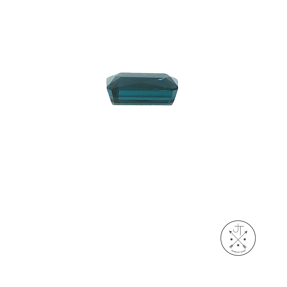 1.51 Carat Natural Indicolite Tourmaline 8.8 x 4.6 mm Emerald cut Gemstone Loose