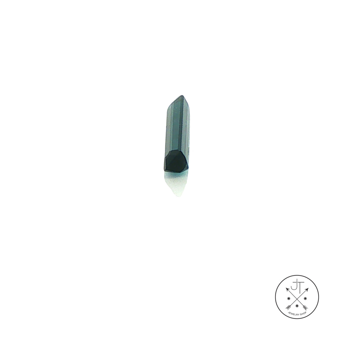 .64 Carat Natural Indicolite Tourmaline 11.6 x 2.5 mm Emerald Bar-cut Gemstone Loose
