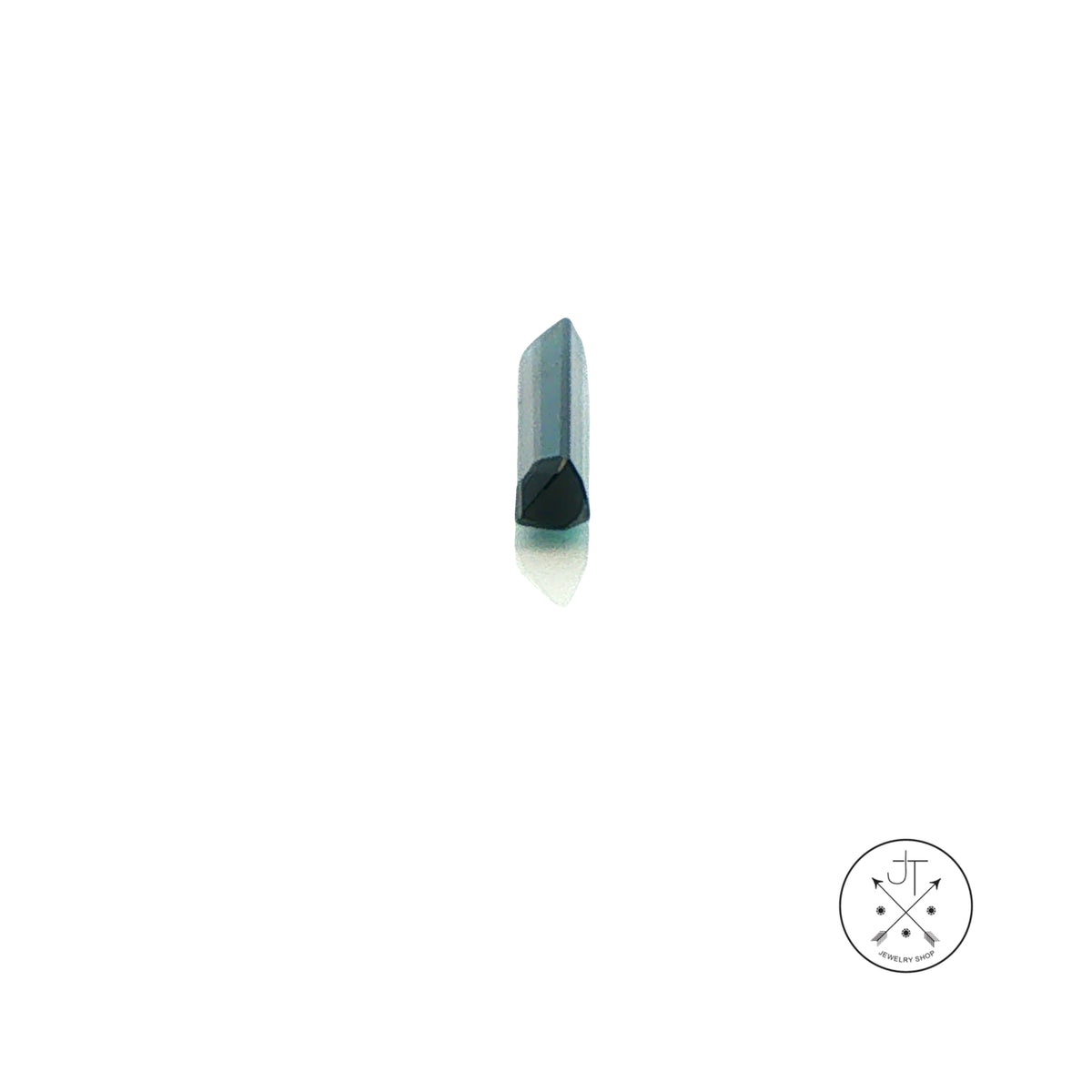 .64 Carat Natural Indicolite Tourmaline 11.6 x 2.5 mm Emerald Bar-cut Gemstone Loose