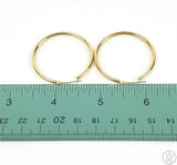 10k Yellow Gold 1.25 Inch Hoop Earrings
