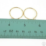 10k Yellow Gold 1 Inch Hoop Earrings