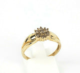 Vintage 10k Yellow Gold New Old Stock Ring with Diamonds Size 7.75